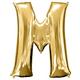 34in Gold Letter Balloon (M)